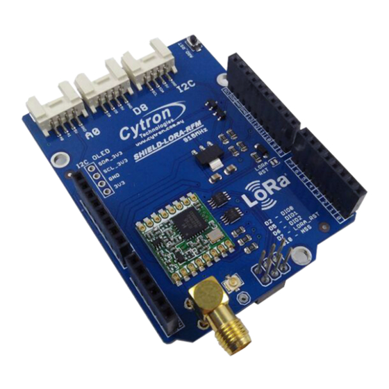 Cytron Technologies RFM LoRa Shield User Manual