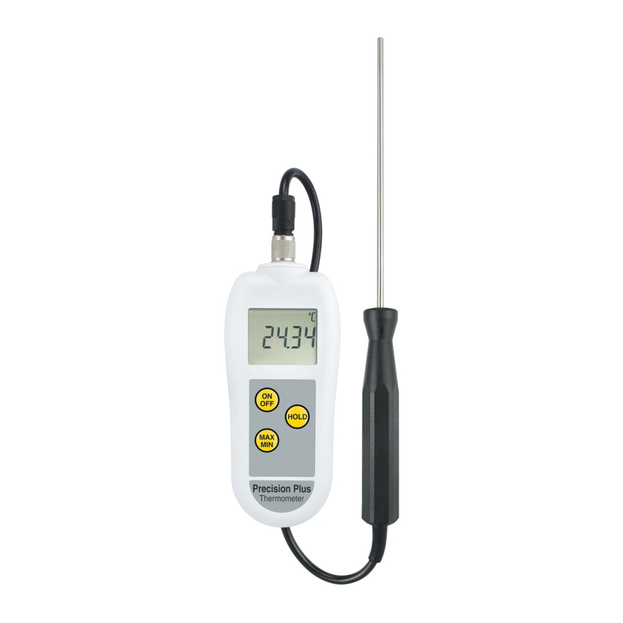 ETI Precision, Reference, Precision Plus, Reference Plus - Thermometer Manual