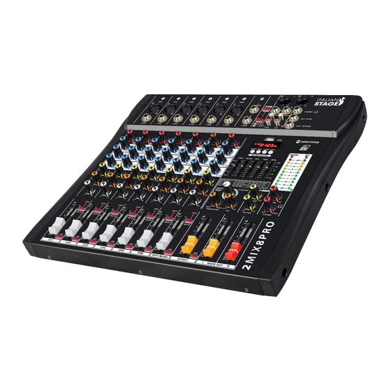 ITALIAN STAGE 2MIX8PRO User Manual