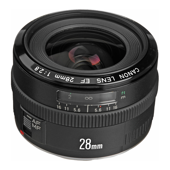 Canon EF15mm f/2.8 Fish-eye Instructions