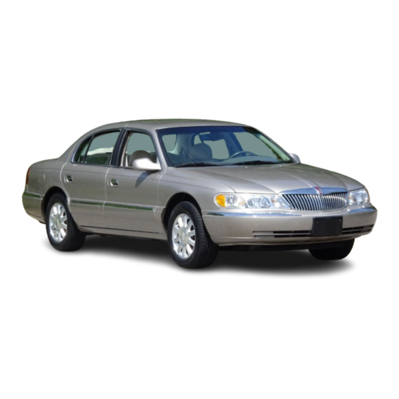 Lincoln 1999 Continental Owner's Manual
