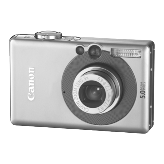 Canon Powershot SD400 Digital ELPH Quick Start Manual