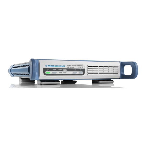Rohde & Schwarz SGT100A Getting Started