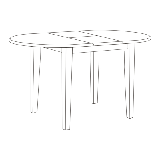 Seconique OXFORD TABLE Assembly Instructions Manual