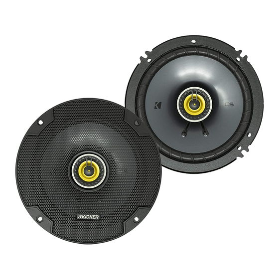 Kicker CS Series Manual