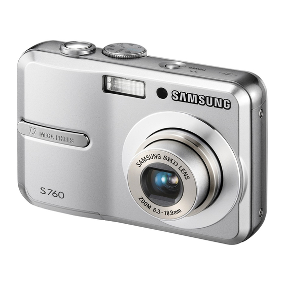 Samsung S760 - Digital Camera - Compact Manual De Usuario