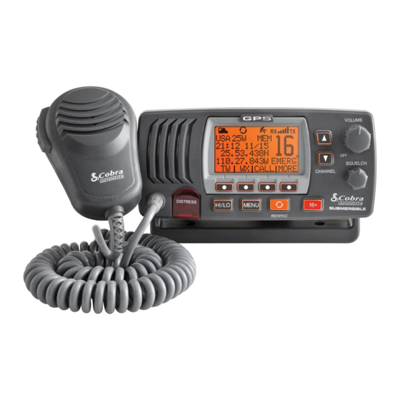 Cobra MR F77B GPS Owner's Manual
