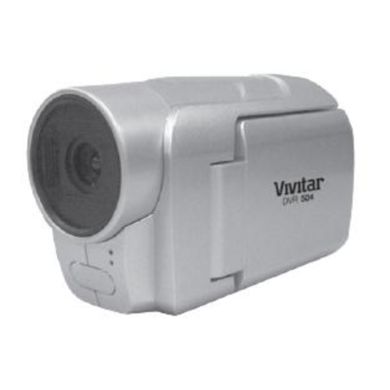 Vivitar DVR 504 User Manual