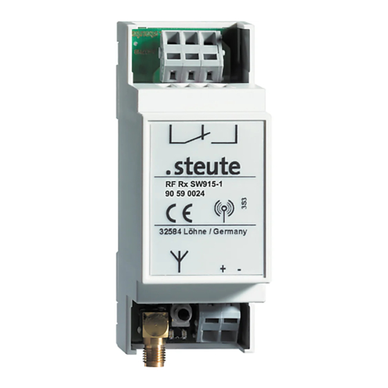 steute RF Rx SW915-1 Manual