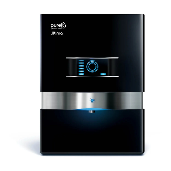 Pureit Ultima Mineral RO+UV+MF Instruction Manual