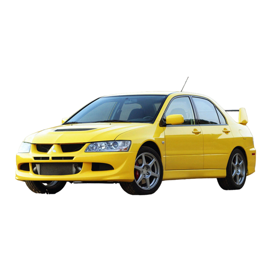 Mitsubishi MOTORS Lancer Evolution VIII 2003 Technical Information Manual