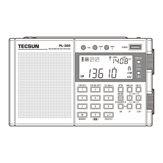 Tecsun PL-320 User Manual