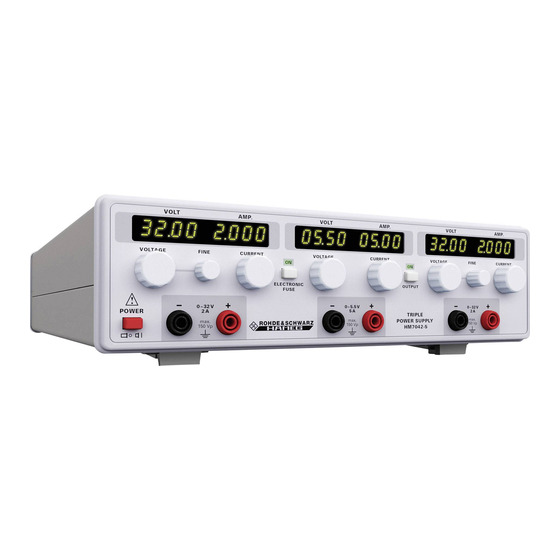 Rohde & Schwarz HM7042-5 User Manual
