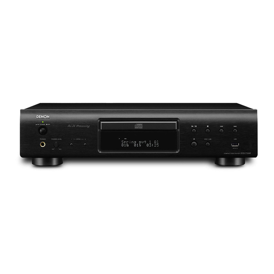Denon DCD-710AE Service Manual