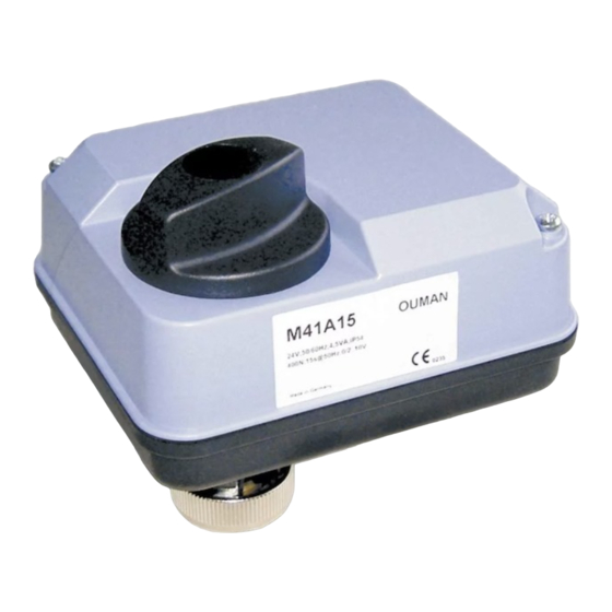 OUMAN M41A15 Installation Instructions