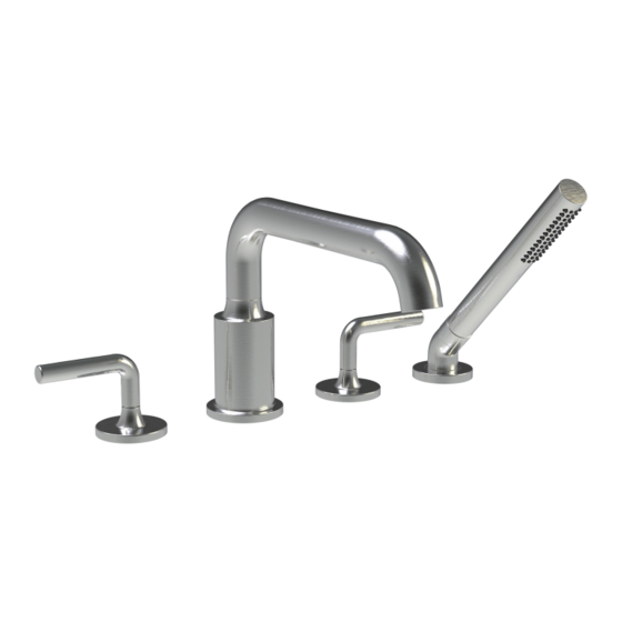 Crosswater Taos Deck-mount Tub Faucet with Handshower Trim 17-03-T Installation Instructions