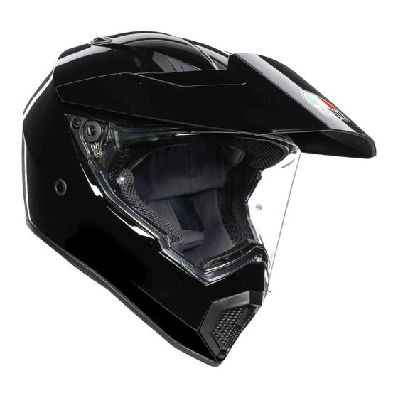 AGV AX9 Motorcycle Helmet Accessories Manuals