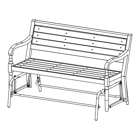 Better Homes and Gardens Hillsboro glider bench BH19-092-099-83 Assembly Instructions Manual