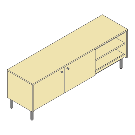 MoDRN Refined Industrial Finna Low Profile Media Cabinet Assembly Instructions Manual