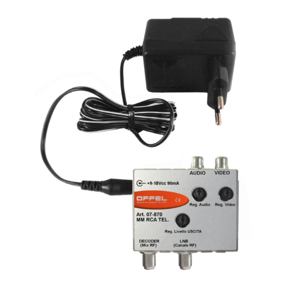 Offel 07-875 MM RCA ALIM User Manual