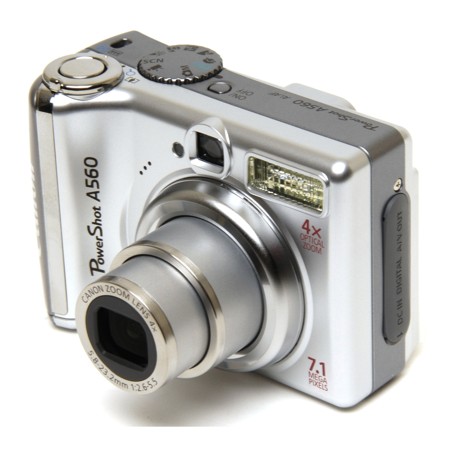 Canon PowerShot A560 Manuals
