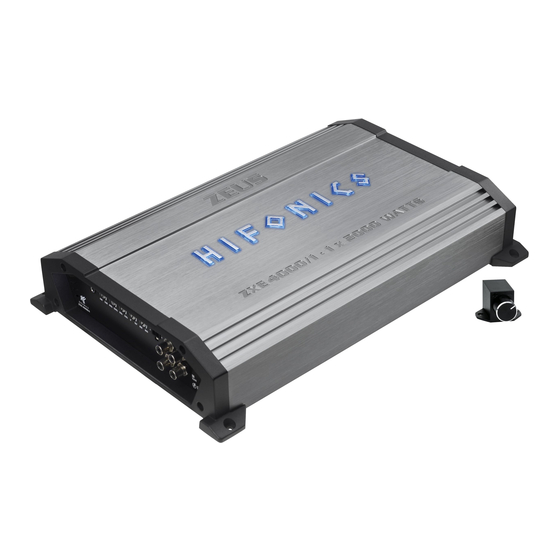 Hifonics Zeus Evolution ZXE4000/1 User Manual