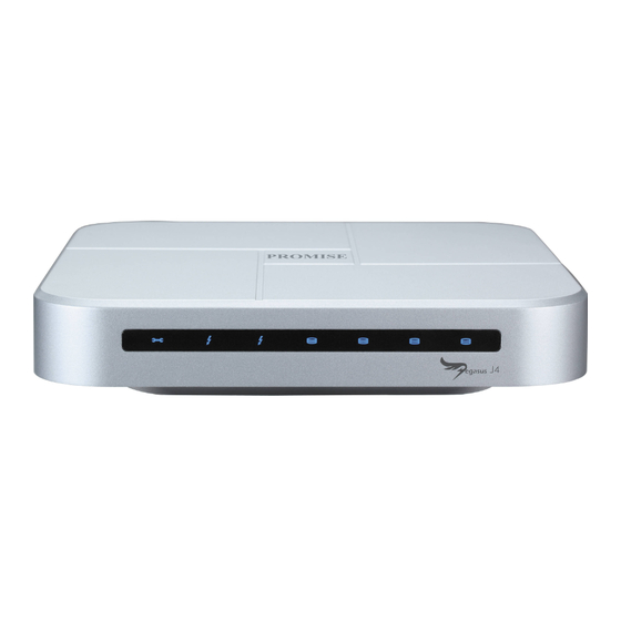 Promise Technology Pegasus J4 Quick Start Manual