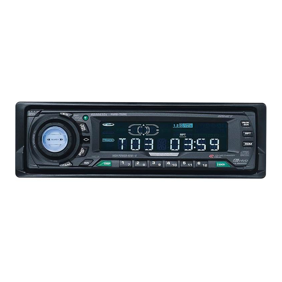 Clarion rdx665dz Owner's Manual