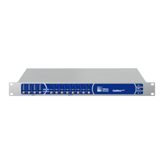 Meyer Sound Galileo 408 User Manual