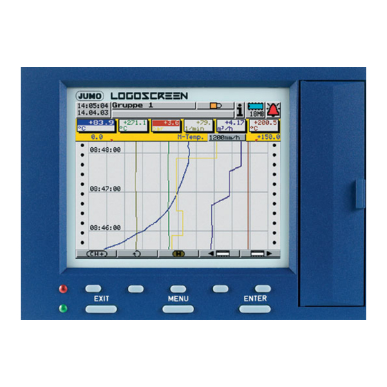 JUMO LOGOSCREEN Series Installation Instructions Manual