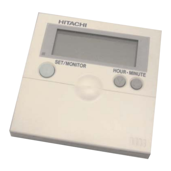 Hitachi PSC-A1T Installation And Operation Manual
