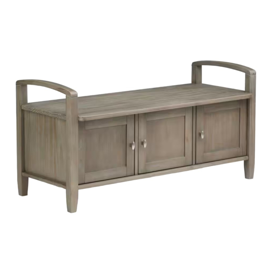 Simpli Home WyndenHall AXWSH006-GR Manual