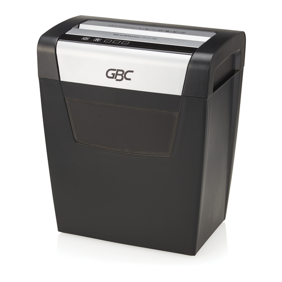 GBC SHREDMASTER PX12-06 Manual