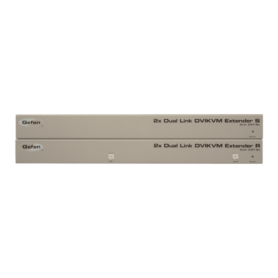 Gefen EXT-2DVI-DLKVM-CAT6 User Manual