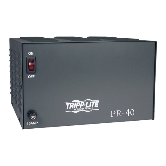 Tripp Lite PR40 Brochure & Specs