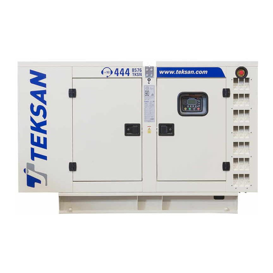 TEKSAN DIESEL GENERATOR SETS Operation And Maintenance Manual