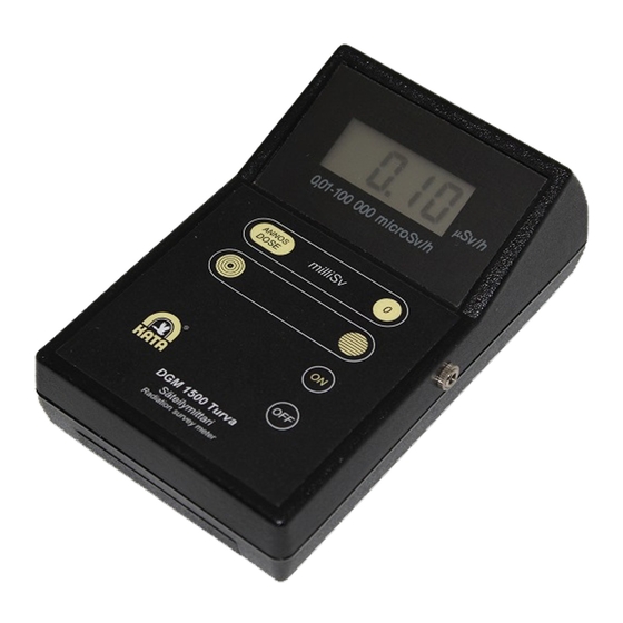 KATA DGM-1500 Turva Manual