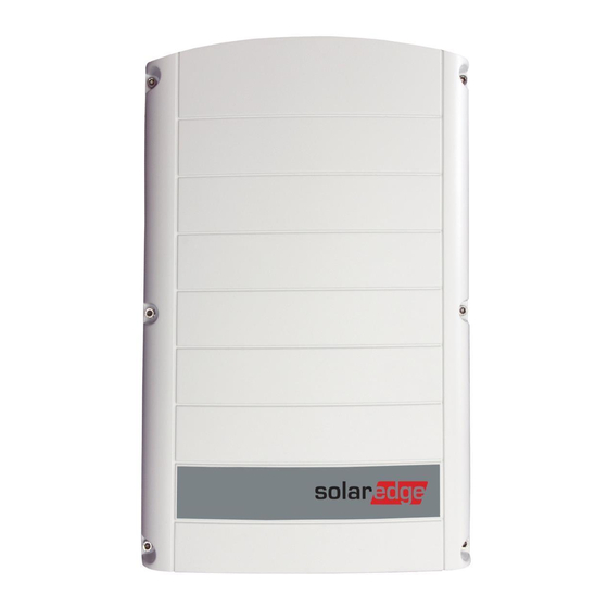 SolarEdge SE4K-RWB Installation Manual