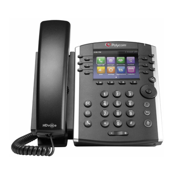 Polycom VVX 410 Series Manual