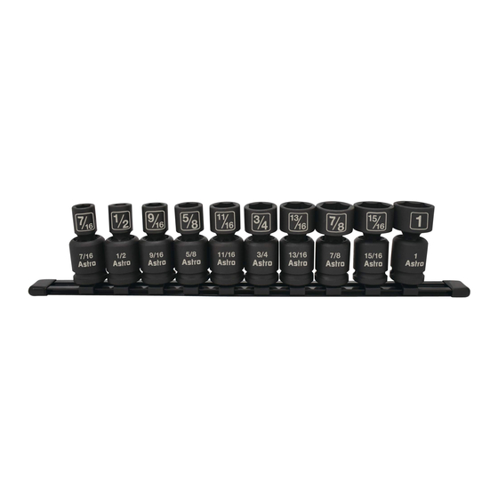 Astro Pneumatic Tool 78240 Manual