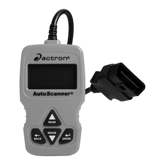 Actron AutoScanner OBD II Scan Tool CP9575 Manuals
