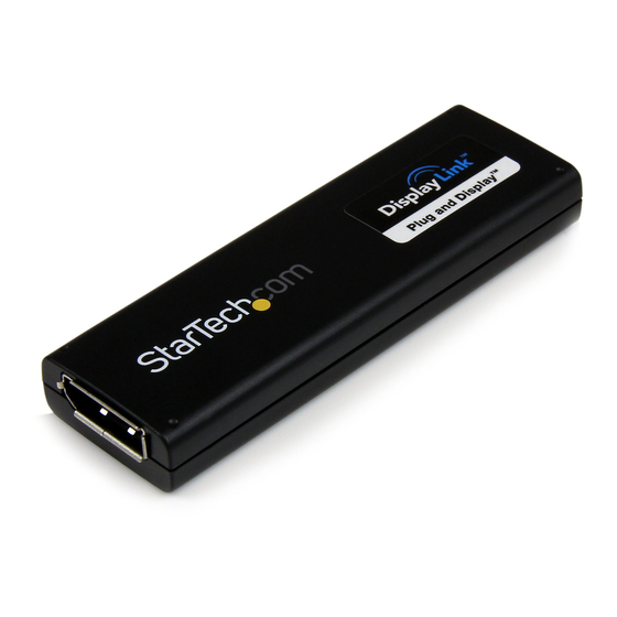 StarTech.com USB32DPPRO Display Adapter Manuals