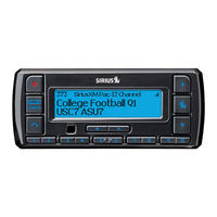 Sirius Satellite Radio Stratus Installation And User Manual