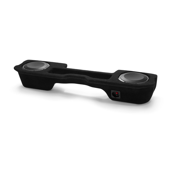 JL Audio Steathbox SB-D-QDRAMD/10TW1 Installation Manual