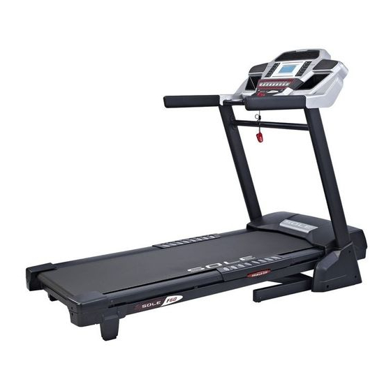 User Manuals: Sole Fitness F60 16810360 Treadmill