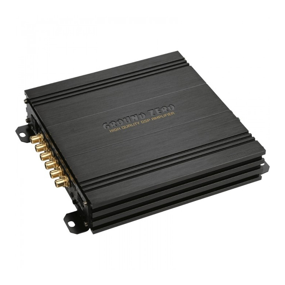 Ground Zero GZDSP 4.80AMP Manual