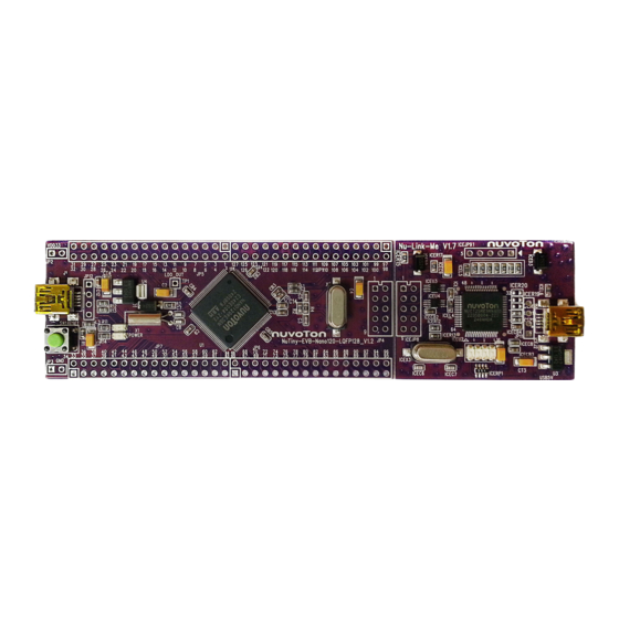Nuvoton NuMicro NuTiny-SDK-NANO120 User Manual