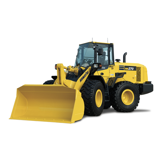 Komatsu WA270-8 Operation & Maintenance Manual