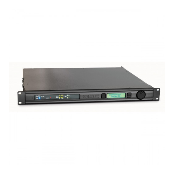 QSC BASIS 922az Hardware Manual
