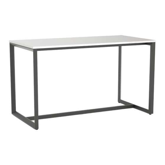 Epic Office Furniture Anvil Bar Leaner Assembly Instructions Manual